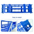 3 Packs Plastic Test Tube Rack, 21 Holes Lab Test Tube Rack Holder for 30mm Test Tubes, Blue, Detachable (21holes)...