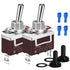 DaierTek SPST Waterproof Toggle Switch 12V DC 30A 125VAC 20A Marine Heavy Duty 2 Pin ON Off Spade Terminals for Automotive Car Boat -2 Pack...