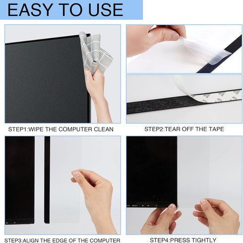 Monitor Memo Board - Multifunction Computer Monitor Memo Board Transparent Monitor Side Panel Creative Desktop Memo Board Easy to Use Suitable for...