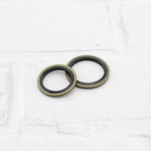 SING F LTD 200Pcs Oil Seal Washer Metal Seal Oil Washers G1/8 M6 M8 M10 M12 M16 M20 M24 Bonded Sealing Washer Assortment Kit for Automotive,Hydrau...