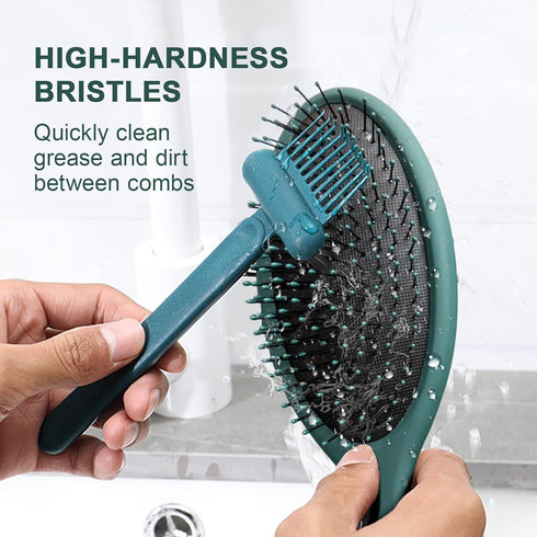 Hair Brush Cleaning Tool Comb Cleaning Brush Hair brush Cleaner Comb, 2-in-1 Hair Brush Cleaning Tool, Hair Brush Remover Rake for Removing Hair D...