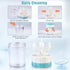 Contact Lens Travel Kit with Cleaner Washer, Portable Contact Box with Mirror Tweezers Remover Tool Solution Bottle for Daily Outdoor (Golden)...