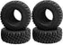 MOHERO 4PCS Soft Rubber Mud Terrain Tires for 1/18 TRX4M Bronco Defender 1/24 Axial SCX24 RC Crawler Car (D Style)...