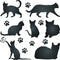 Cat Stencil, 6.5 x 6.5 inch (M) - Pet Friend Animal Feline Silhouette Stencils for Painting Template...