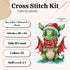 Luca-S Cross Stitch Kit The Happy Dragon, B1406, Counted Cross Stitch Kit for Adults, Needlecraft and Embroidery Kit...