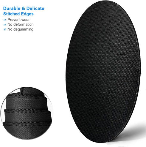 BOSOBO Mouse Pad, Round Moon Lake Mouse Mat, Cute Mouse Pad with Design, Non-Slip Rubber Base Mousepad with Stitched Edge, Waterproof Women Office...