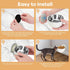 Stainless Steel Dog Bowls for Food and Water, Wall-Mounted Rotate Dog Water Bowl for Indoor Pets, Removable Puppy Hanging Food and Water Bowl for ...
