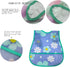 Waterproof Baby Bib Infant with Snaps Fits Baby & Toddler 6-24 Months - 4pcs (Floral Bunny Fish)...