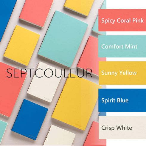 Maruman Septcouleur Lab Notebook, 8.35 x 6.22 Inches (A5), 3mm square grid, 100 sheets, Comfort Mint (N768-53)...