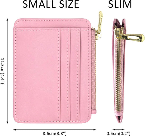 Padike Wallet for Women, Slim Credit Card Holder, Compact Size Minimalist Wallet (Z-Pink)...