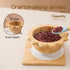 Bamboo Suction Bowl for Baby Kid Toddler Bowl Spoon Fork Set with Removable Silicone Suction All-Natural Baby Feeding Set for Baby-Led Weaning Fit...