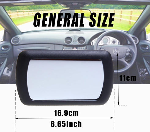 Car Visor Mirror,ZYNQACC 2 Pack Car Makeup Vanity Mirror Clip-On Rear View Sun-Shading Cosmetic Vanity Mirror for Various Truck Automobile Accesso...