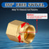Boltigen 3/4 GHT Female x 3/4 NPT Female Swivel Adapter, 2PCS 3/4inch Brass Garden Hose Fittings,3/4GHT to 3/4NPT Quick Swivel Garden Hose Connect...