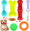 Puppy Chew Toys for Teething, Puppy Toys 6 Pack, Dog Toys for Small Dogs, Squeaky Dog Toy, Puppy Teething Toys for Teeth Cleaning & Gum Massage, A...