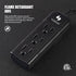 Power Strip 3 Prong Outlet - Slim Black 3 Grounded Outlets Heavy Duty Extension Power Cord Power Strip No Surge Protector with Wall Mount Hole Ide...