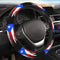 Puerto Rico Flag Steering Wheel Cover for Men Women Anti-Slip Elastic Thickened Steering Wheel Cover Universal Fit 15 Inch...