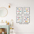 InSimSea Wall Art Prints Poster Funny Bathroom Signs Prints, Bathroom Quotes and Sayings Art Pictures Artwork, Kids Aesthetic Room Wall Decor, set...