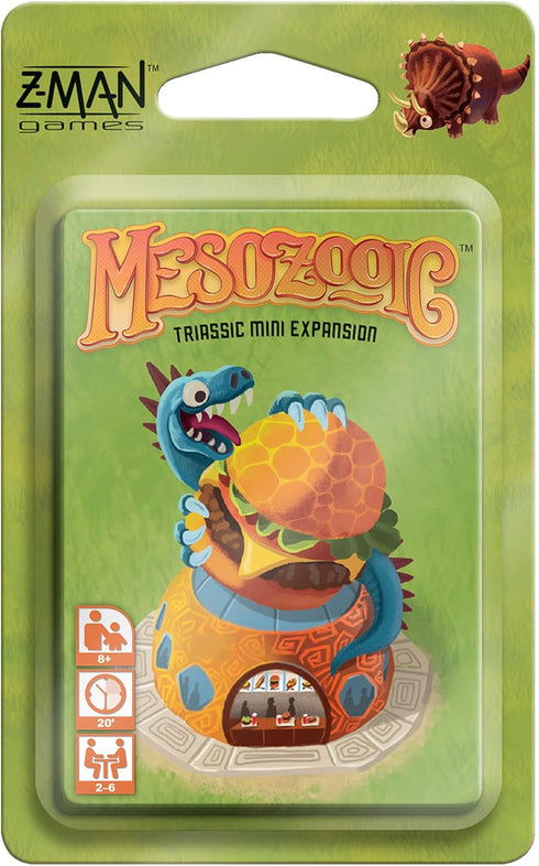 Z-Man Games Mesozooic: Triassic Mini EXPANSION - Enhance Your Prehistoric Zoo! Strategy Board Game, Fun Family Game for Kids and Adults, Ages 8+, ...