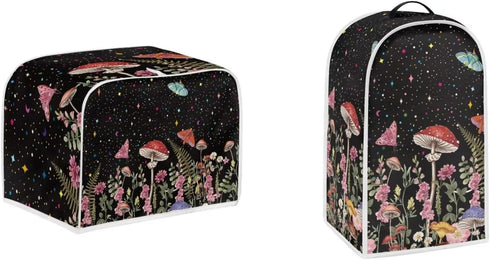 Mushroom Butterfly Toaster Covers Dust Cover Bread Maker Oven Universal 4 Slice Toaster Waterproof Bakeware Protector Covers to Keep Clean & Safe ...