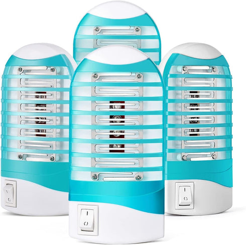 Bug Zapper Plug in Mosquito Killer Trap Zapper, Electric Gnat Fly Trap Zapper for House Indoor Bug Killer Light Eliminates Flying Pests for Home 4...