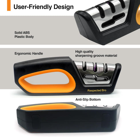 Premium-Ceramic-Knife-Sharpener - Versatile Kitchen Knife Sharpener Tool, Ideal for All Knives, Safe & Easy to Use...