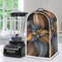 Brown Flower Blender Cover Dust Proof Washable Small Appliance Cover, Durable Foldable Dust Cover Kitchen Decorations for Blender Food Processor j...