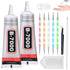 B-7000 Clear Glue Adhesive for Crafting, Industrial Strength Semi Fluid B7000 Glue with Precision Applicator Tips, Art Dotting Stylus Pens for DIY...