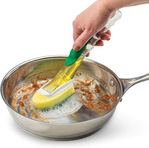 Libman 1484 All-Purpose Scrubbing Dishwand Refills, 3 Pack of 2 Sponges Each for 6 Total Sponges, Green...