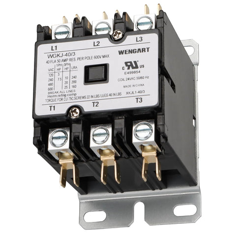 Air Conditioner Contactor,24VAC Provide Stable and Reliable Control for Your Air Conditioning System,Strong Compatibility (3P_40A)...