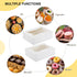 TOMNK 50pcs Cookie Boxes with Window, 8x6x2.5 Inches 2 Style Window Bakery Boxes for Treats, Chocolate Covered Strawberries, Muffins, Donuts...