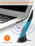 lychee Optical Pen Mouse Wireless for Laptop,Ergonomic Pocket Mouse Pen&Adjustable 800/1000/1200/1600 DPI,2.6GHZ USB&Bluetooth Mouse for PC(Blue)...