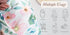 Newborn Floral Print Blanket Baby Stretch Wrap Swaddle Blanket Receiving Blanket with Matching Headband and Beanie (Green and Pink)...
