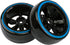 1/10 RC Drift Car Tires Hard Plastic Tyre & 12mm Hex Hub Wheel Rims 6 Spoke Compatible with Traxxas HSP Tamiya Kyosho HPI Redcat Racing MST 1/10 O...