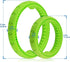 Dog Chewing Ring - Soft Rubber Ring Dental Chewing Teething Biting Chasing Training Toy for Small and Medium Dog Puppy - 10", Green...