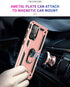 Military Grade Drop Impact for Samsung Galaxy A52 5G Case 360 Metal Rotating Ring Kickstand Holder Armor Heavy Duty Shockproof Case for Galaxy A52...