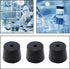 PENCK 6pcs Rubber Stopper with Hole 27mm to 34mm Tapered Plug Black Test Tubes Bungs Stoppers for Lab Home Use...
