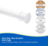 Kenney KN609C/10 Twist & Fit No Tools Camlock Tension Easy Install Shower Curtain Rod with Non-Slip, Non-Scratch Ends, 42-72" Adjustable Length, W...