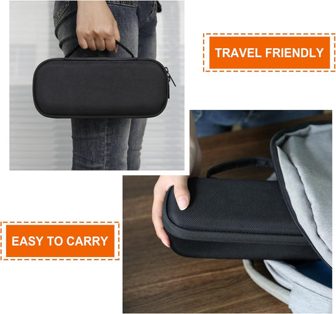 Hard Carrying Case for Beats Pill - Wireless Bluetooth Speaker, Wireless Portable Speaker Protection Case with Mesh Pocket for Charging Cables, Bl...