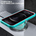 for iphone 12 Pro Max Case, Military Grade 3 in 1 Heavy Duty Shockproof/Drop Proof/Dust Proof Case with 2Pcs Tempered Glass Screen Protector (Aqua...