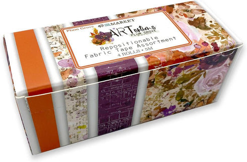 Fabric Tape Assortment 4/Rolls - ARToptions Plum Grove...