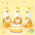 PEACH CAT Banana Duck Plush Pillow with Birthday Party Crown Banana Duck Stuffed Animal for Birthday Gift for Kids Yellow 12"...