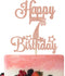 Happy 7th Birthday Cake Topper, Cheers to 7 Years, Hello 7, 7th Birthday Anniversary Party Decorations Rose Gold Glitter....