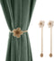 Magnetic Window Curtain Rope Holdbacks, 2 Pieces Simple and Elegant Sunflower Decorative Knitted Cord Drapery Holder Curtain Tieback Accessories f...