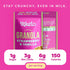 Kiss My Keto Granola Cereal – Strawberry Vanilla Keto Granola Low Carb Cereal (2g-Net) Low Sugar Granola (1g) – Grain Free Granola Keto Cereal, Gl...