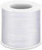 Anezus White Nylon String for Bracelets, 0.8mm Nylon Thread Braided Nylon Cord Wind Chime Outdoor Twine String for Beading, Necklaces, Blinds, DIY...