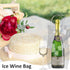3 Pack Portable Ice Wine Bag, Collapsible Clear PVC Pouch Wine Cooler Bag, Wine Cold Bag with Handle for Champagne, Cold Beer, White Wine, Chilled...