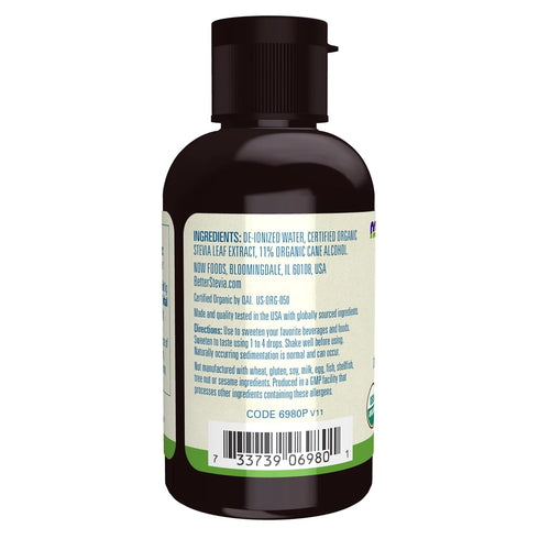 Now Foods Better Stevia Sweetener, Organic, 2 Fl Oz...