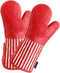 Silicone Oven Mitts Heat Resistant 932? with Waterproof & Non-Slip Kitchen Mittens, Set of 2 Extra Long Oven Gloves with Soft Cotton Terry Lining ...