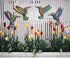 XIUDEEN Metal Hummingbird Wall Art Decor, Metal Birds Outdoor Wall Sculpture Decoration Hanging for Deck, Garden Fence, Backyard, Patio, Bedroom, ...