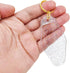 10pcs Blank Hotel Keychains Bulk Vintage Motel Keychain Vinyl Keychains Gold Ring (Clear with Glitter)...